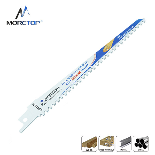 Moretop carbide tipped 6 inch S641HM reciprocating saw blade