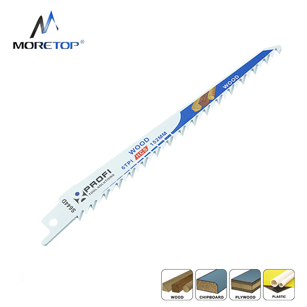 moretop wood cutting recip saw blade S644D 150mm