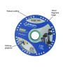Moretop vacuum brazed metal cutting blade 115mm 10123002
