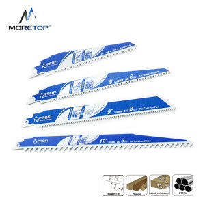 MORETOP Carbide-tipped Reciprocating blades For Hard wood and metal Demolition work
