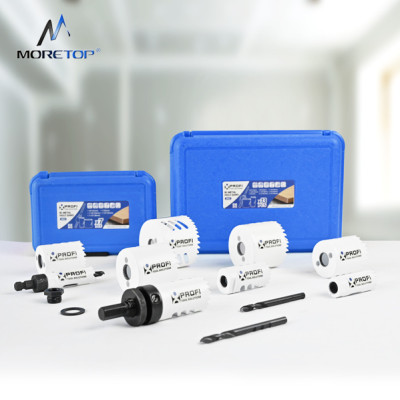 MORETOP Bi-Metal Hole Saw Kit For Hard Metal, Wood